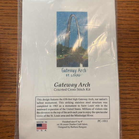 St. Louis Gateway Arch Counted Cross Stitch kit (NIB) - Picture 5 of 10